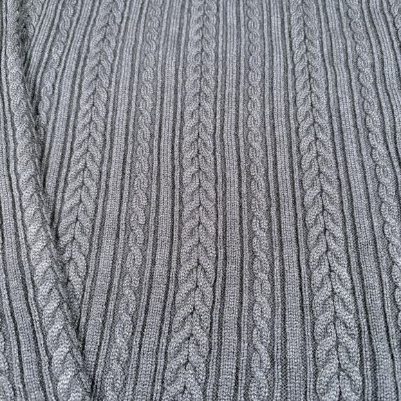 Slate & Stone Mens Size XL Navy Cable Wool Blend Sweater Waffle Knit - Picture 13 of 13